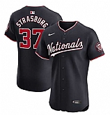 Men's Washington Nationals #37 Stephen Strasburg Navy Alternate Elite Stitched Jersey Dzhi,baseball caps,new era cap wholesale,wholesale hats